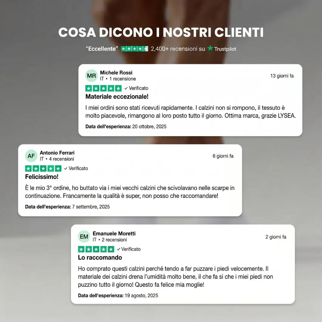 CALZE LYSEA A MEZZA GAMBA IN FIBRA DI BAMBÙ PREMIUM