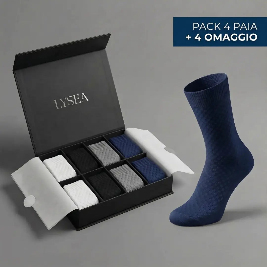 CALZE LYSEA A MEZZA GAMBA IN FIBRA DI BAMBÙ PREMIUM