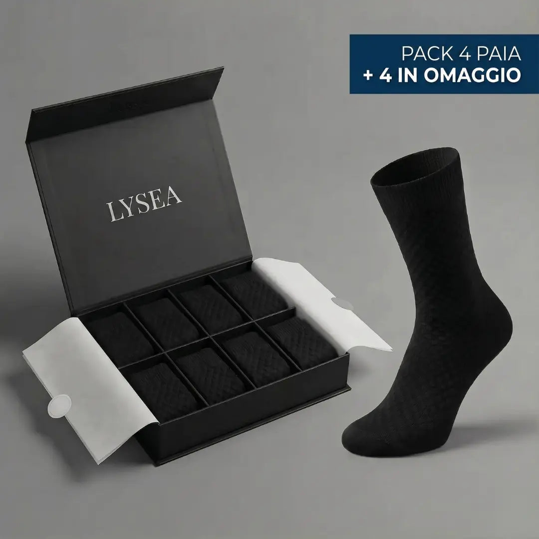 CALZE LYSEA A MEZZA GAMBA IN FIBRA DI BAMBÙ PREMIUM